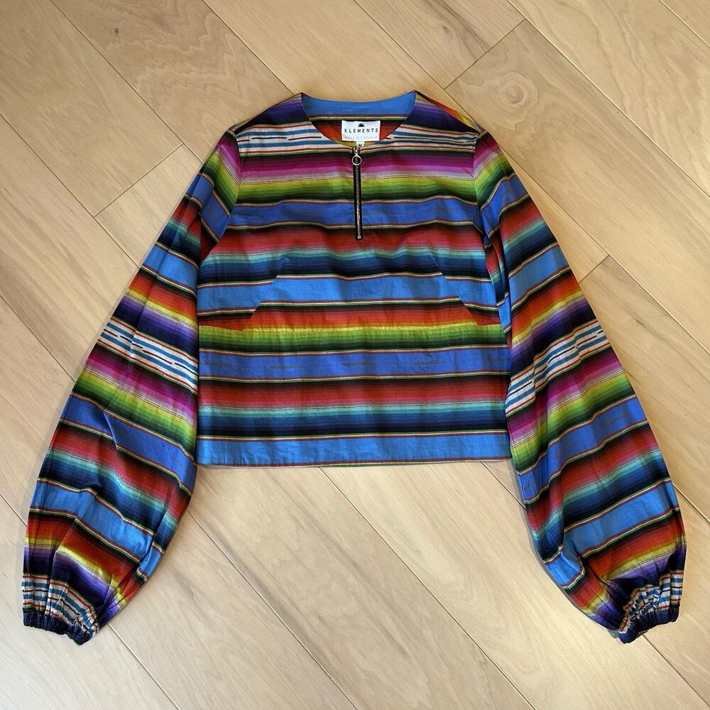 Klements London Serape 1/4 Zip Top Long Sleeve Women’s Medium